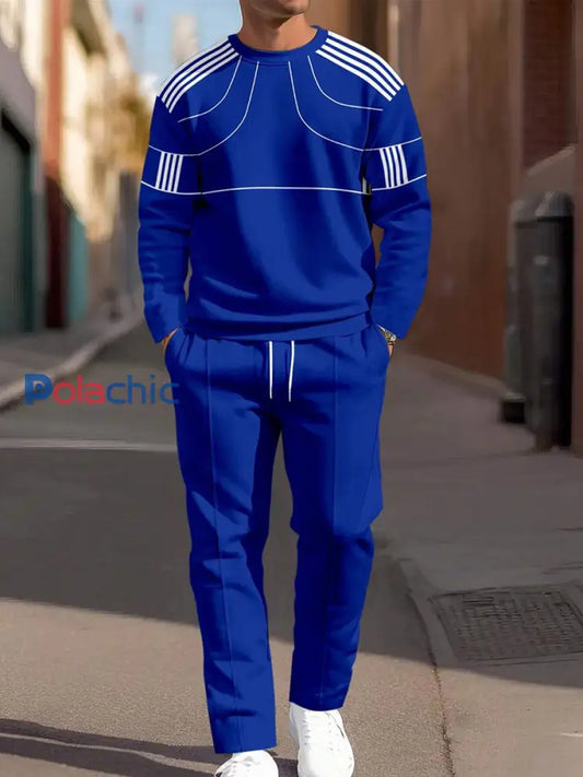 Hommes Minimaliste Élégance Décontracté Affaires Quotidien Costume Bleu Royal / S