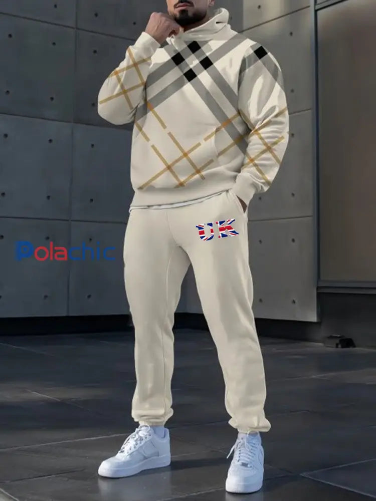 Hoodie occasionnel des hommes et l’ensemble de pantalon comme image / S