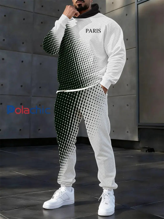 Hoodie occasionnel des hommes et l’ensemble de pantalon comme image / S