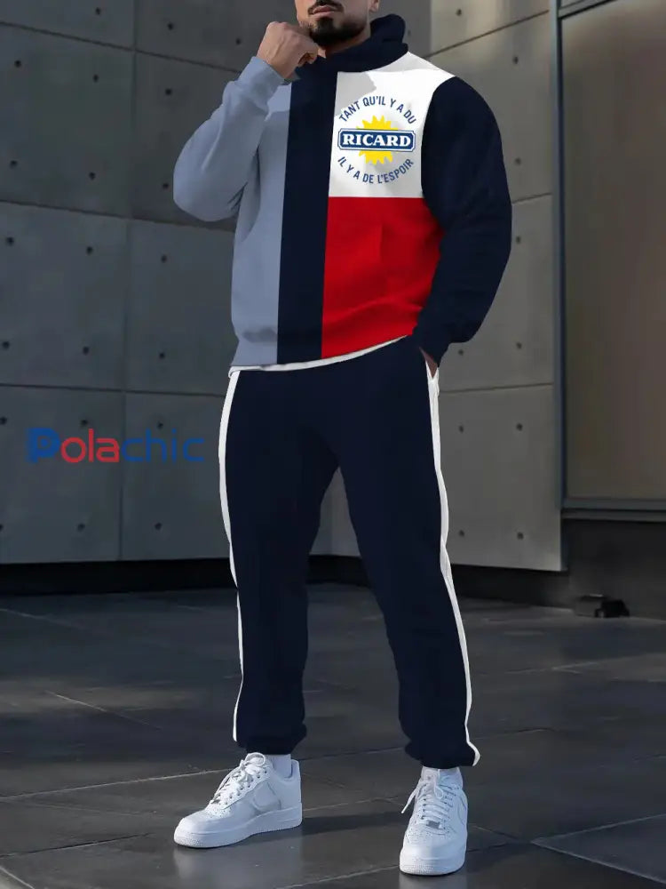 Hoodie occasionnel des hommes et l’ensemble de pantalon comme image / S