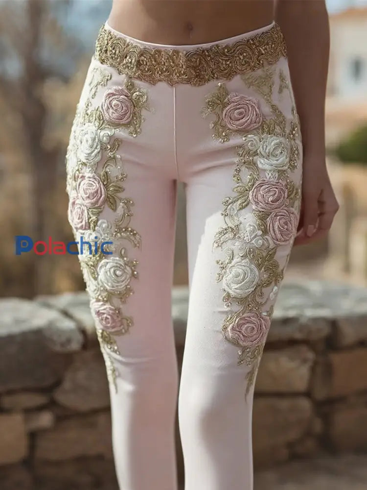 Legging rose imprimé floral Women’s Breast Cancer Awareness Rose / S