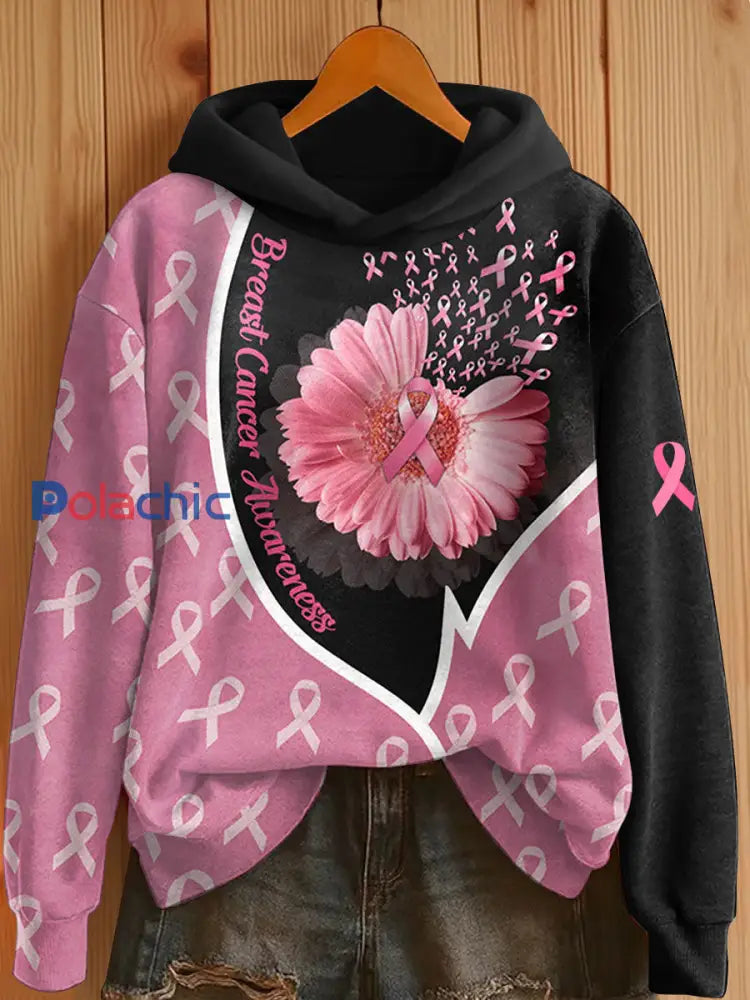 Les femmes du cancer du sein Hoodies Rose / S