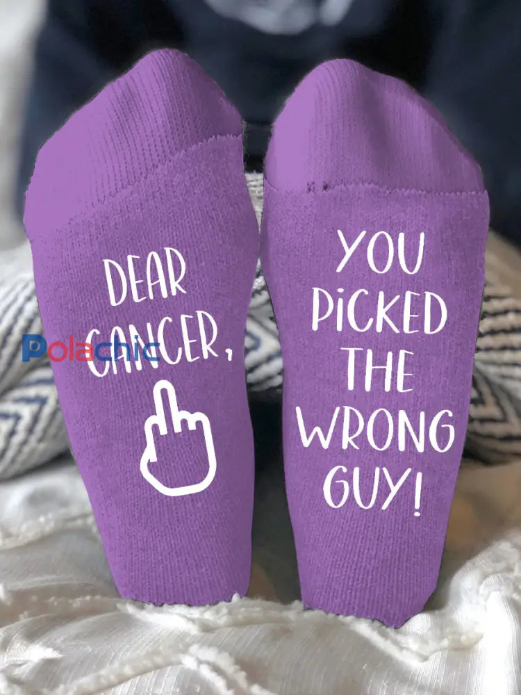 Les modèles unisexes combattent les maladies chaussettes Violet / ONE
