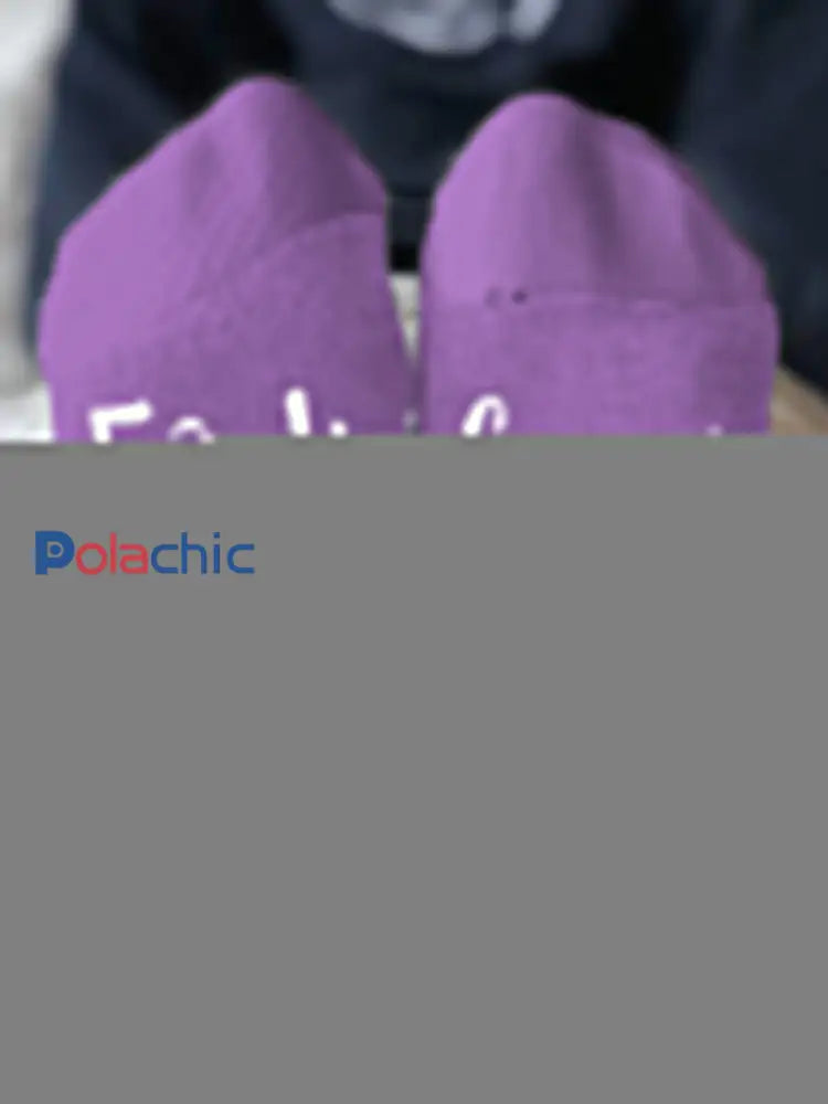 Les modèles unisexes combattent les maladies chaussettes Violet / ONE