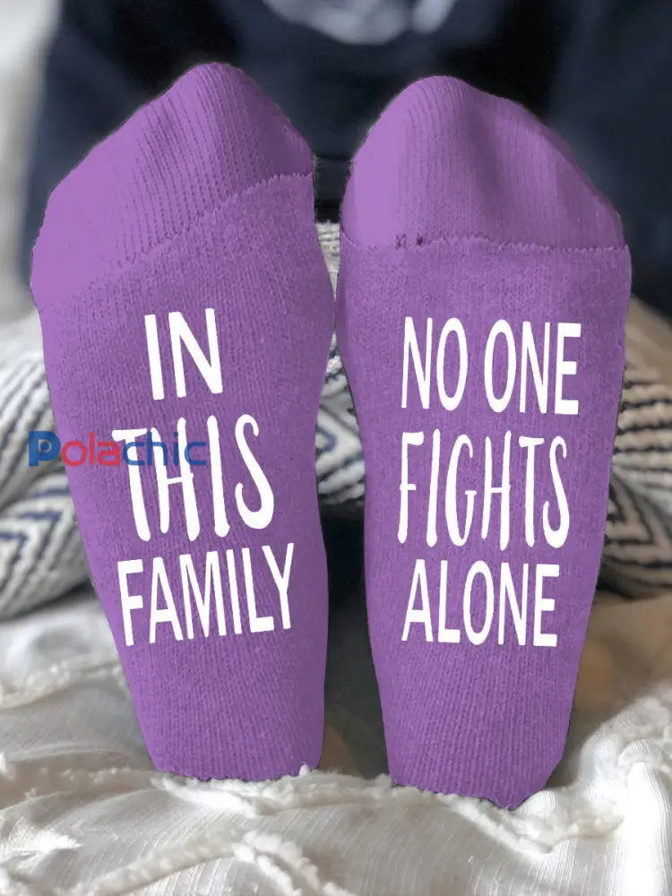 Les modèles unisexes combattent les maladies chaussettes Violet / ONE