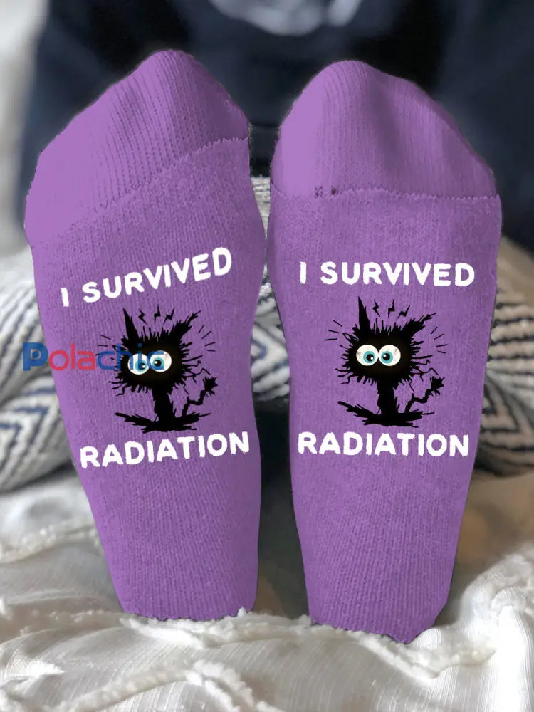 Les modèles unisexes combattent les maladies chaussettes Violet / ONE