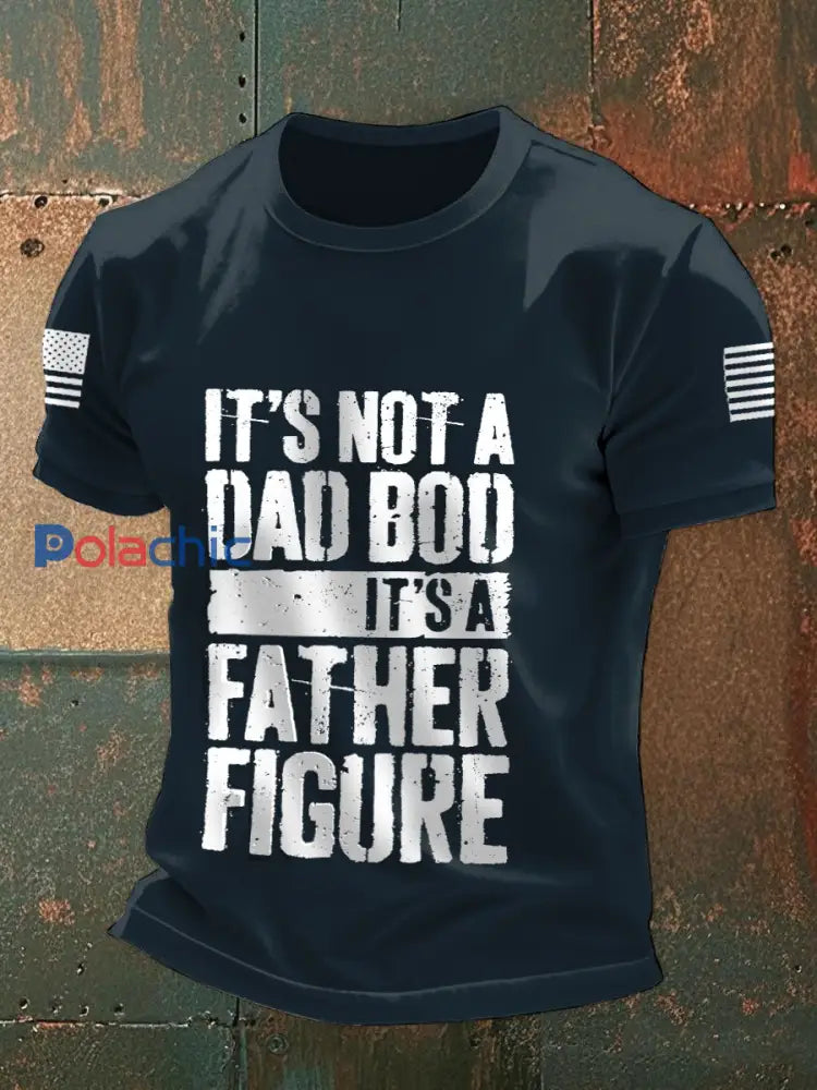 Men’s It’s Not A Dad Bod It’s A Father Figure T-shirts bleu marine / S