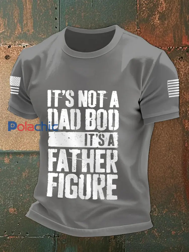 Men’s It’s Not A Dad Bod It’s A Father Figure T-shirts gris clair / S