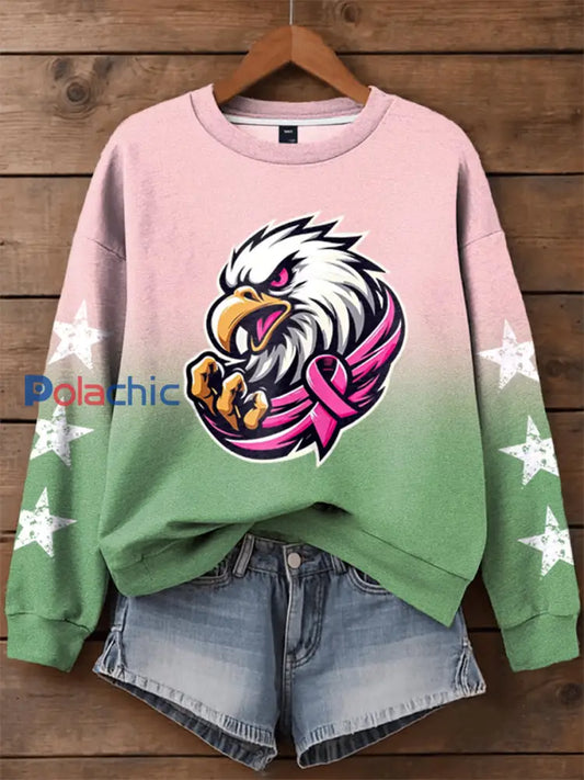Mois de la sensibilisation au cancer du sein des femmes Football Fans Sweatshirt comme image / S