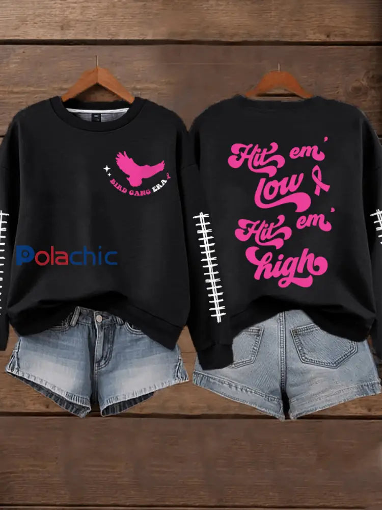 Mois de la sensibilisation au cancer du sein des femmes Football Fans Sweatshirt noir / S