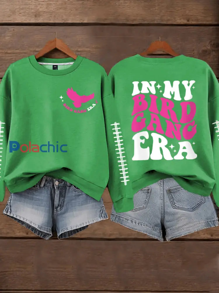 Mois de la sensibilisation au cancer du sein des femmes Football Fans Sweatshirt vert clair / S