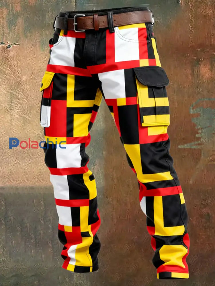 Pantalon de travail décontracté de style d’affaires rétro pour hommes A / S