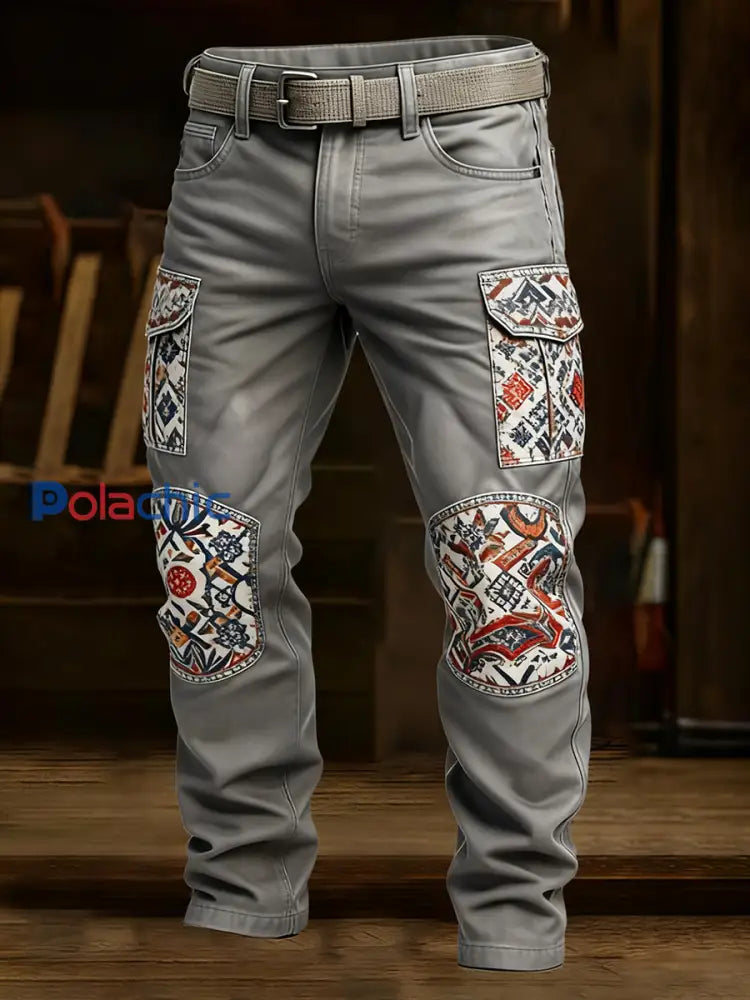 Pantalon de travail décontracté de style d’affaires rétro pour hommes A / S