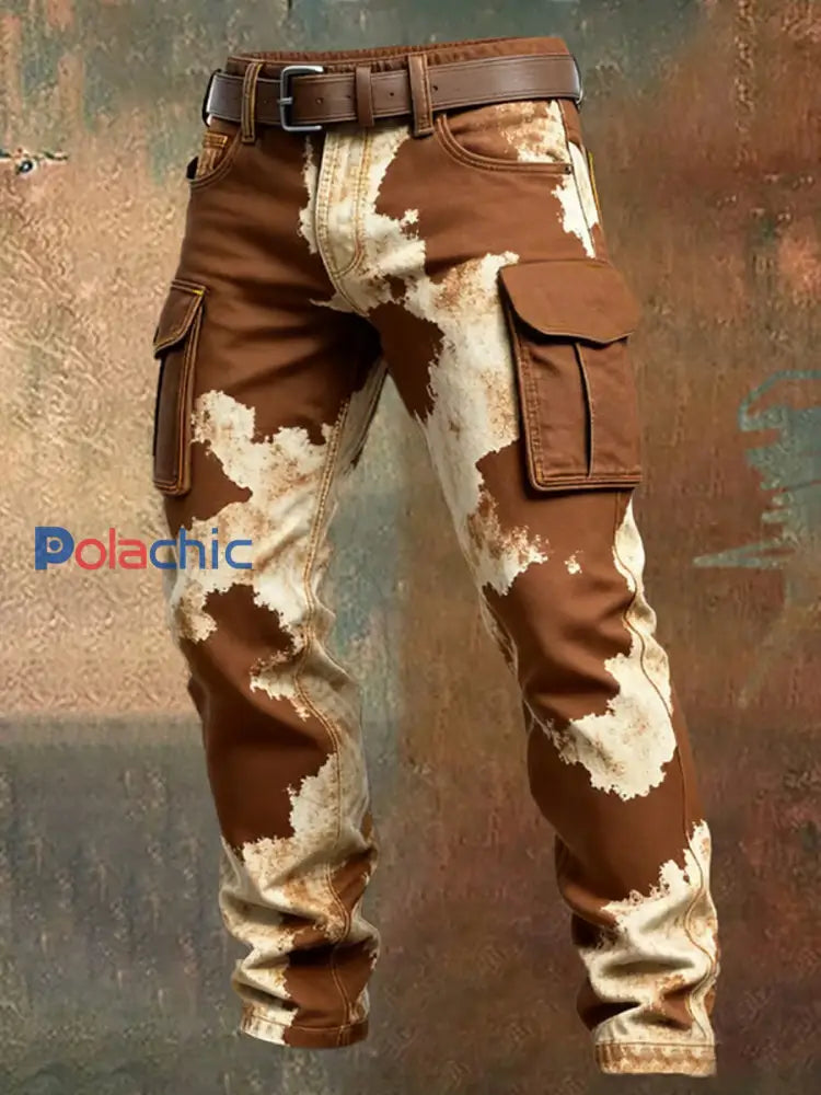 Pantalon de travail décontracté de style d’affaires rétro pour hommes A / S