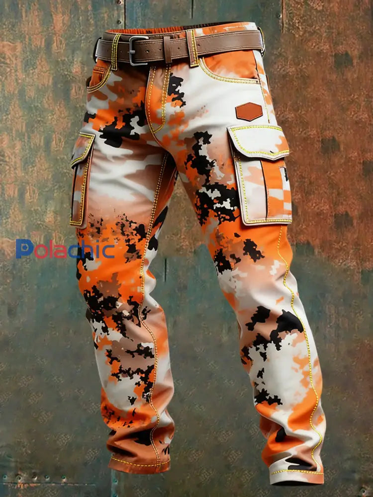 Pantalon de travail décontracté de style d’affaires rétro pour hommes A / S