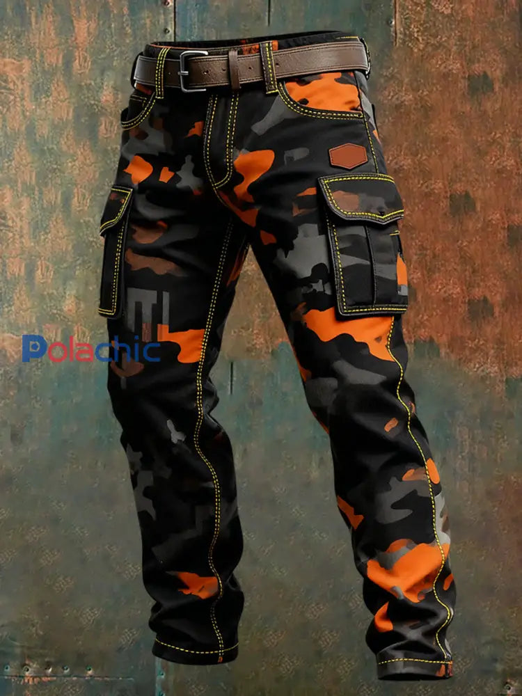 Pantalon de travail décontracté de style d’affaires rétro pour hommes A / S