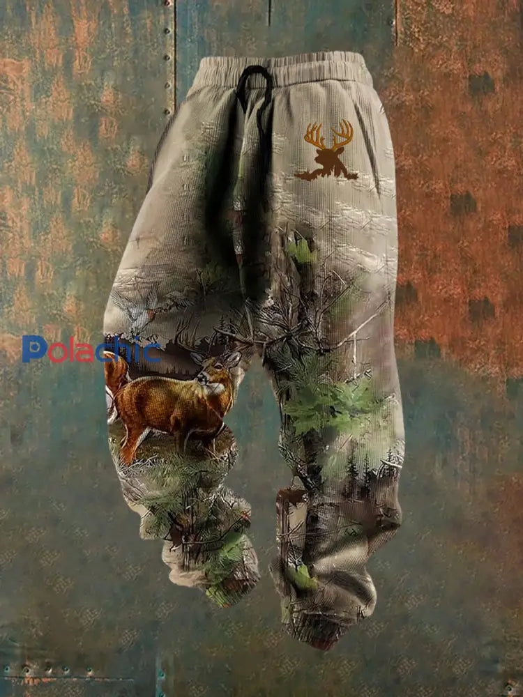 Pantalon décontracté lâche à imprimé western pour hommes A / S