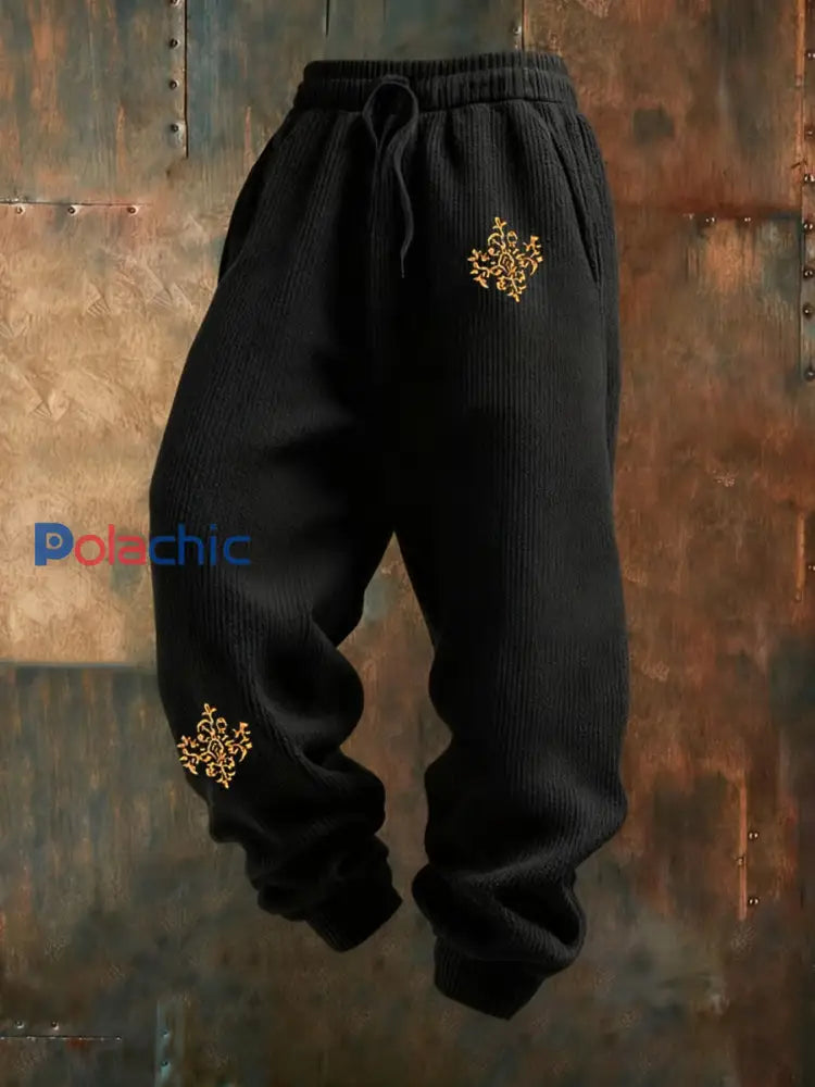 Pantalons décontractés à imprimé rétro vintage pour hommes A / S