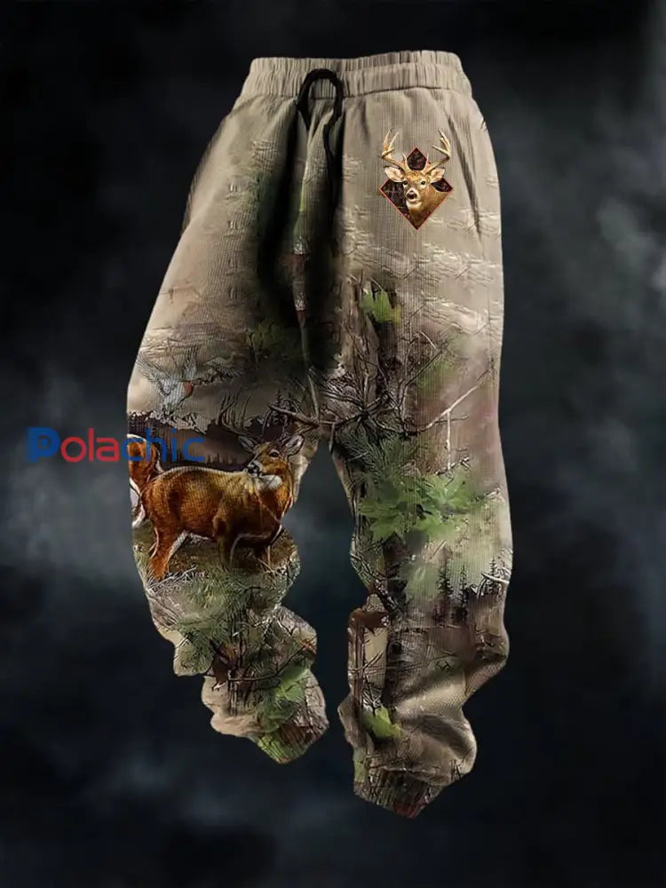 Pantalons décontractés Western Elk Vintage pour hommes comme image / S