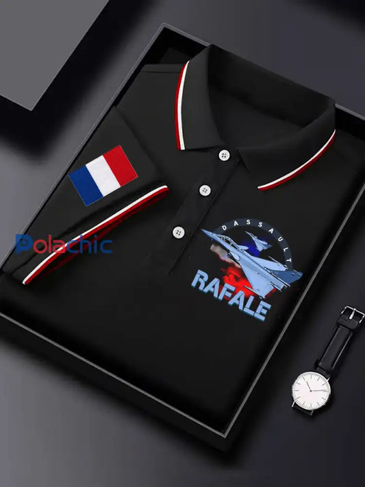 Polo à manches courtes imprimé French Vintage pour homme A / S
