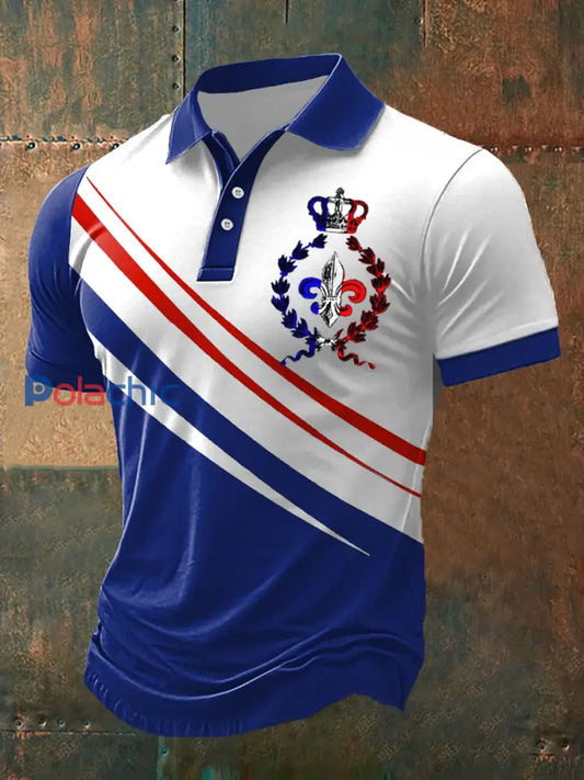 Polo à manches courtes The Fleur de Lys pour hommes comme image / S