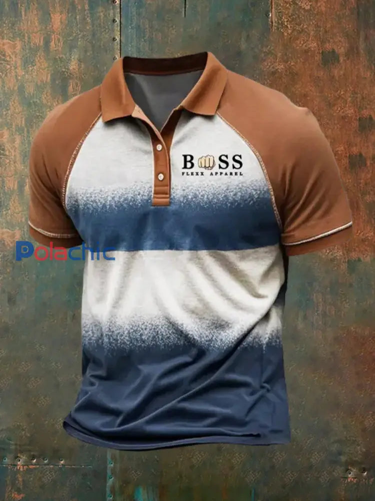Polo décontracté rétro style vacances pour hommes A / S