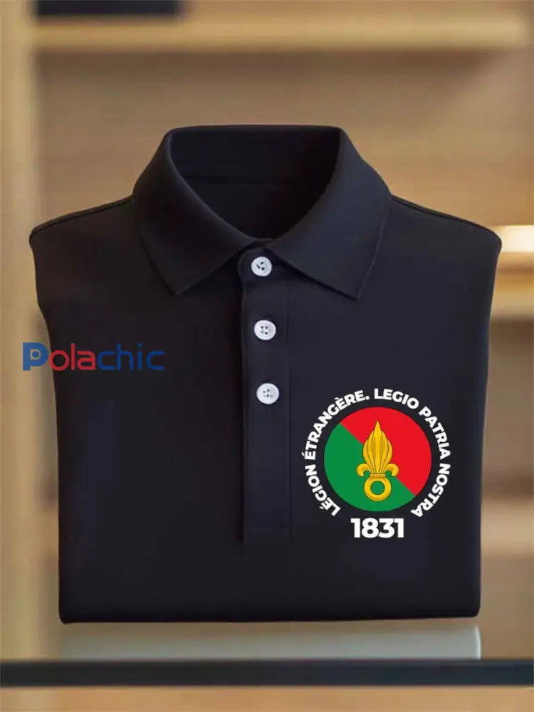 Polo Vintage Légion Étrangère Imprimé comme image / S