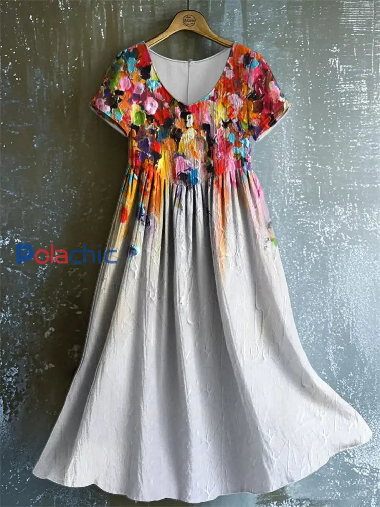 Robe à imprimé floral pour femmes comme image / S