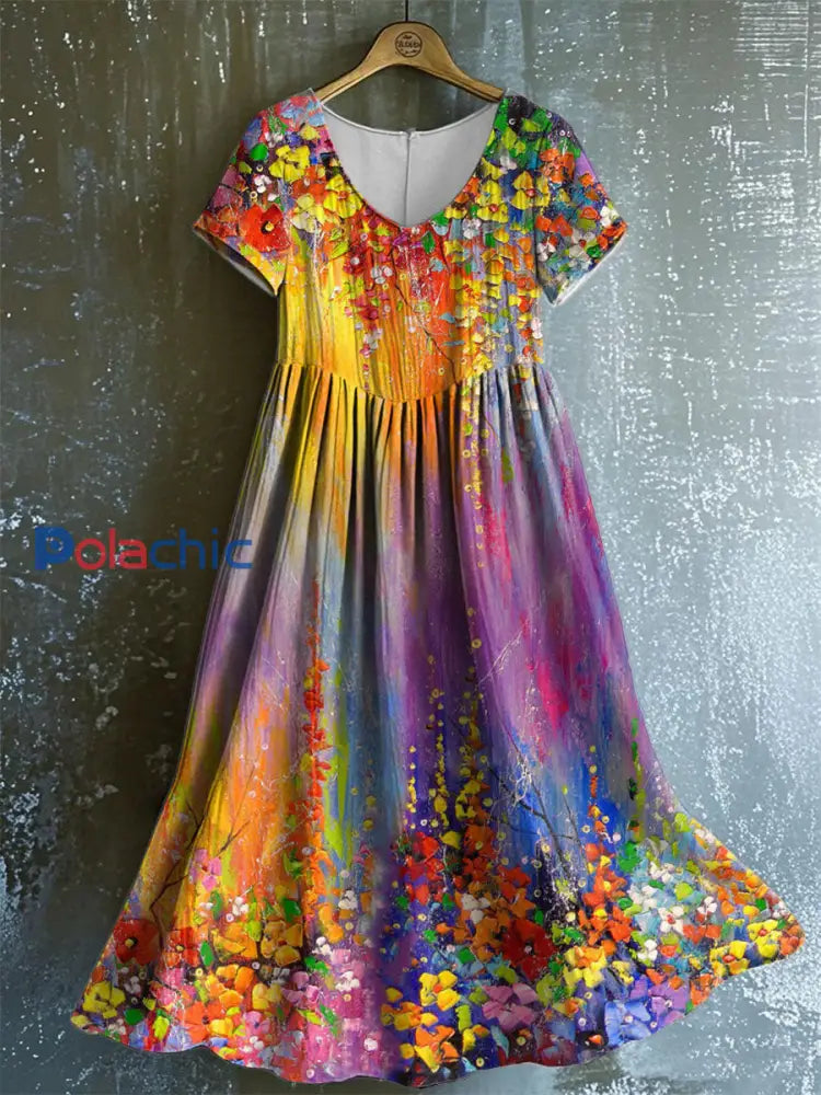 Robe à imprimé floral pour femmes comme image / S