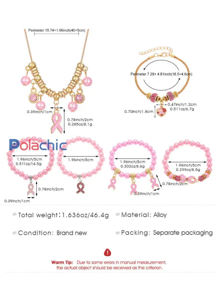 Sensibilisation au cancer du sein Accessoires ruban rose pour femmes