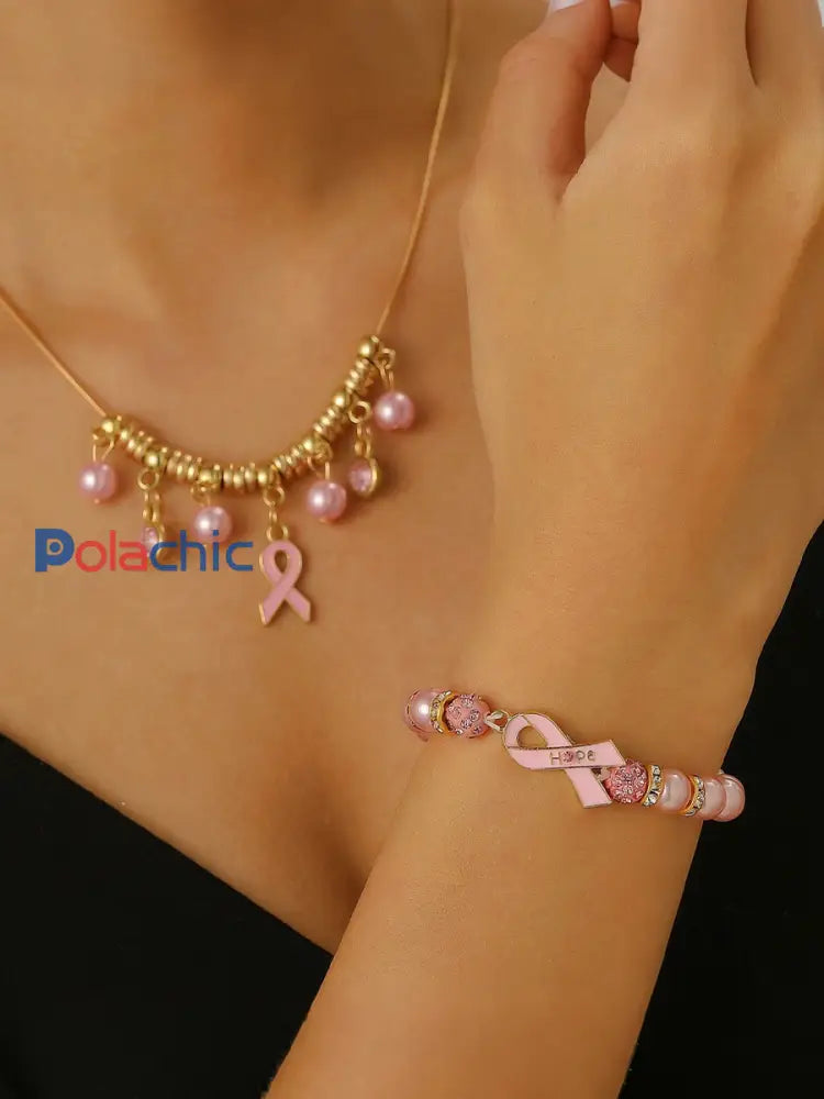 Sensibilisation au cancer du sein Accessoires ruban rose pour femmes blanc / ONE