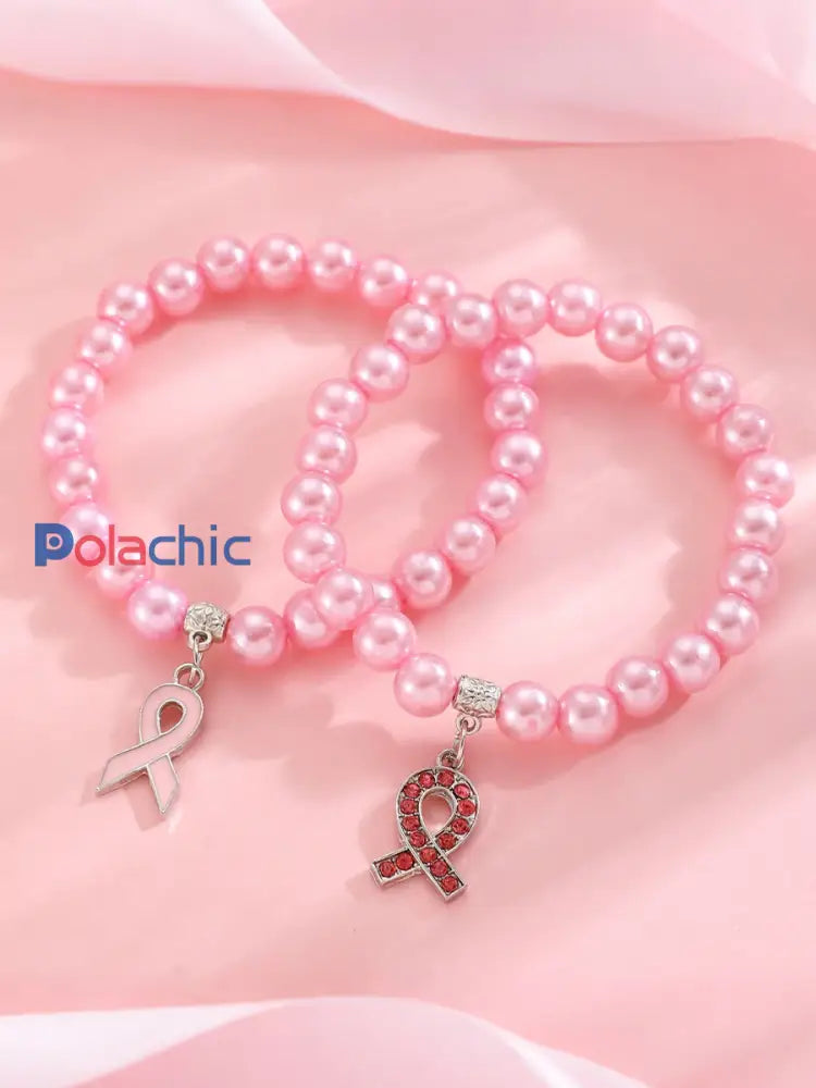 Sensibilisation au cancer du sein Accessoires ruban rose pour femmes D / ONE
