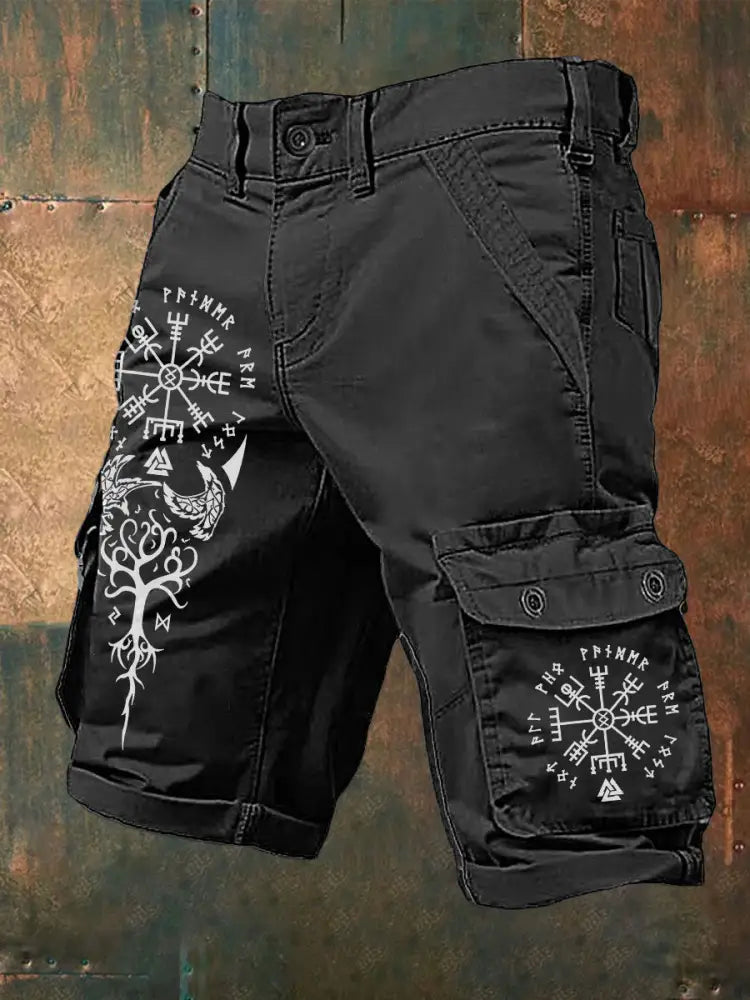 Short cargo Viking pour homme Noir / S