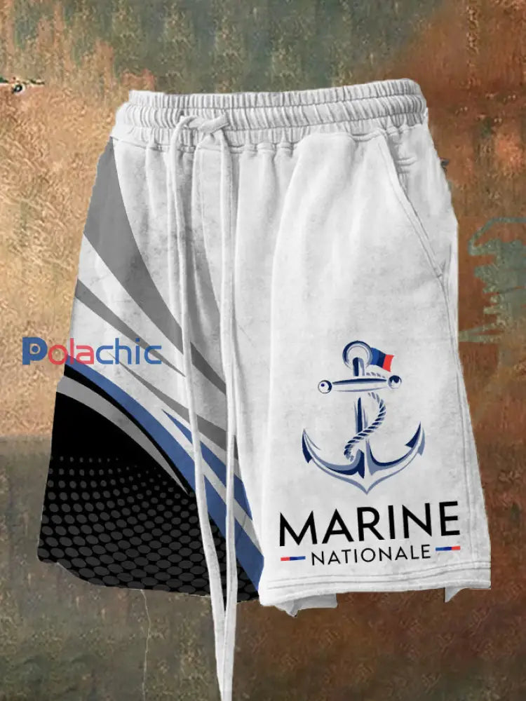 Short Marine Nationale Homme Bleu / S