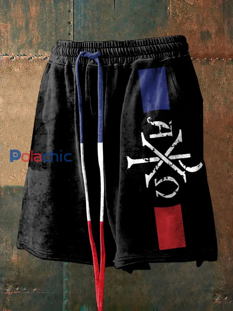 Shorts françaises pour hommes Noir / S