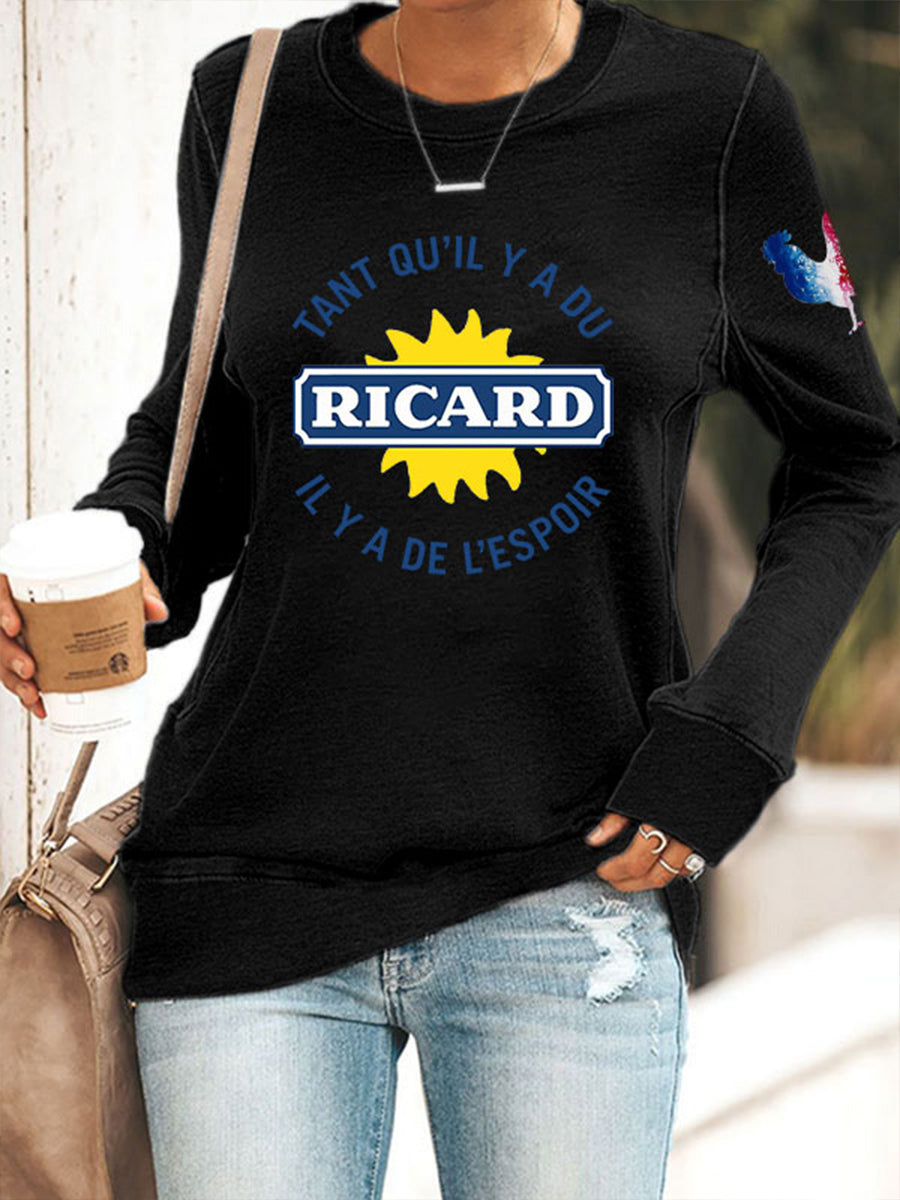 Damen Tant Qu'il Y A Du Ricard Sweatshirt