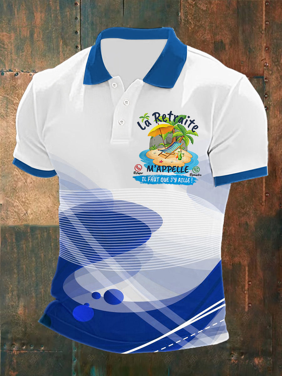 Polo imprimé La Retraite Homme