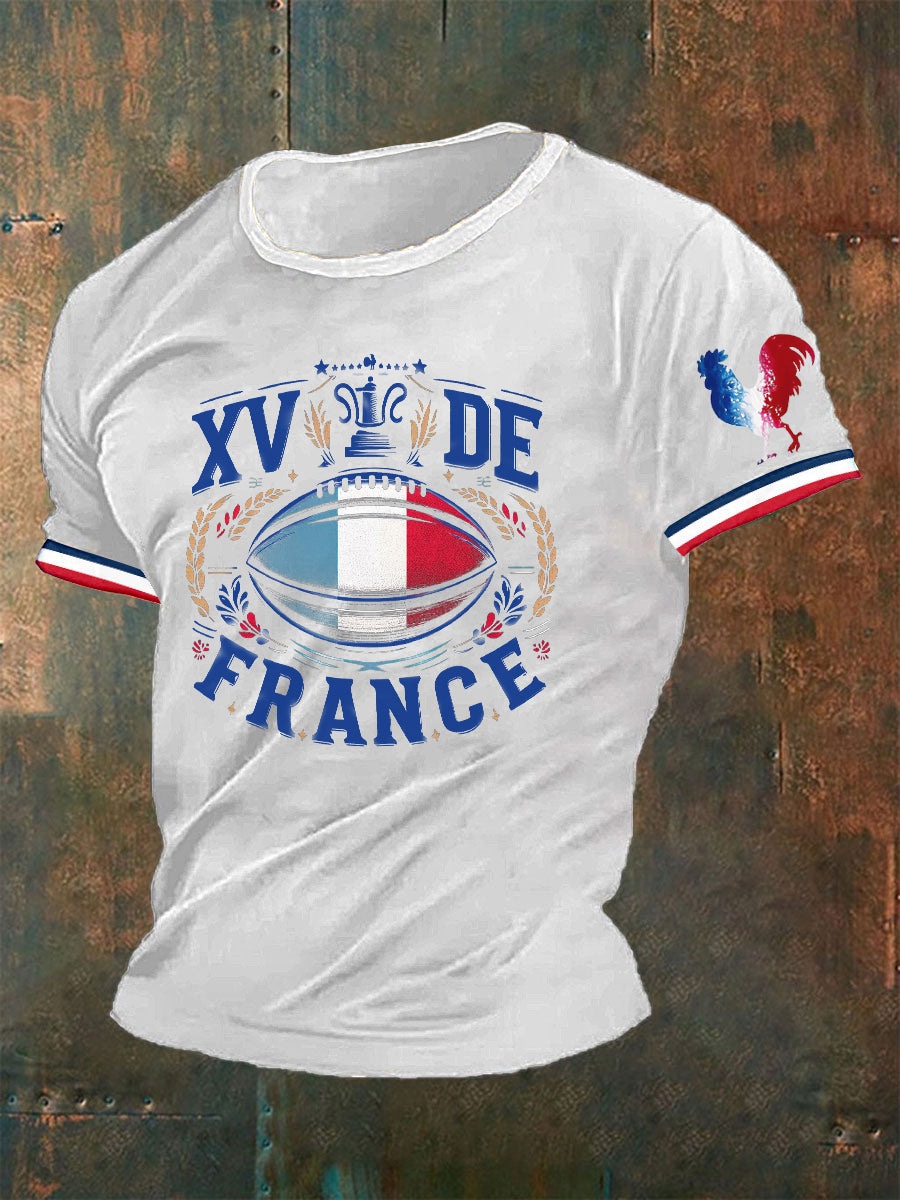 T-shirt XV DE France Le Coq Gaulois pour homme