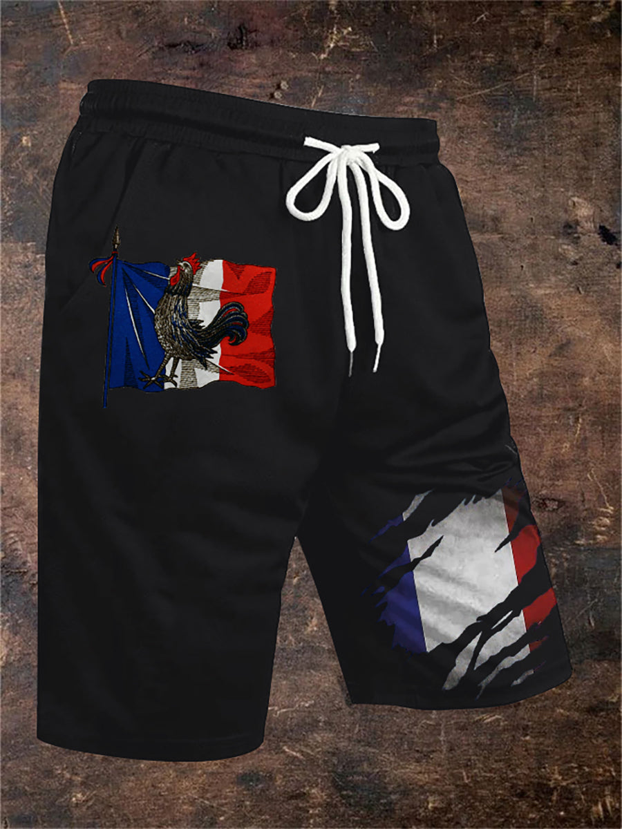 Short Le Coq gaulois Print Homme