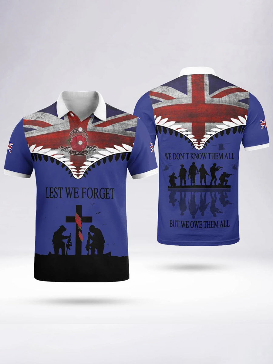 Polo à manches courtes LEST WE FORGET pour homme