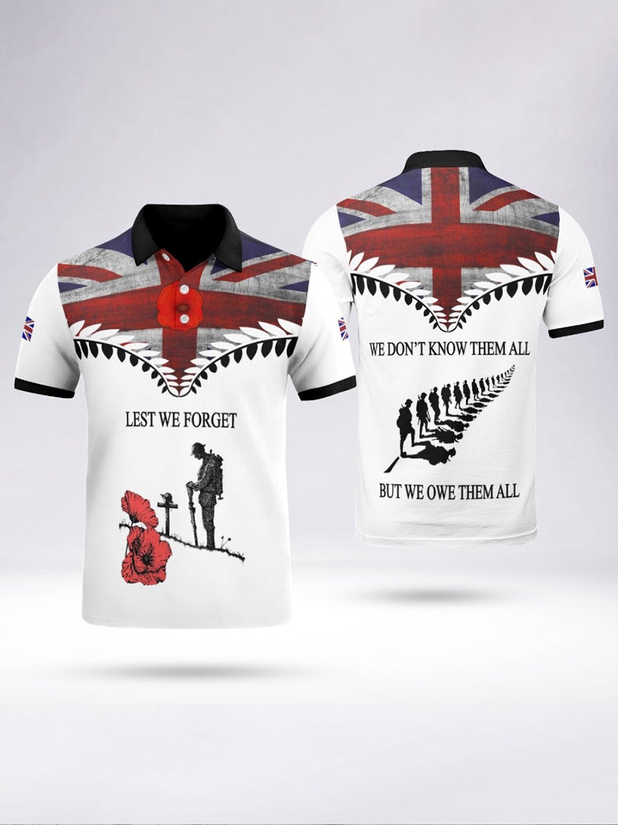 Polo à manches courtes Lest We Forget Homme
