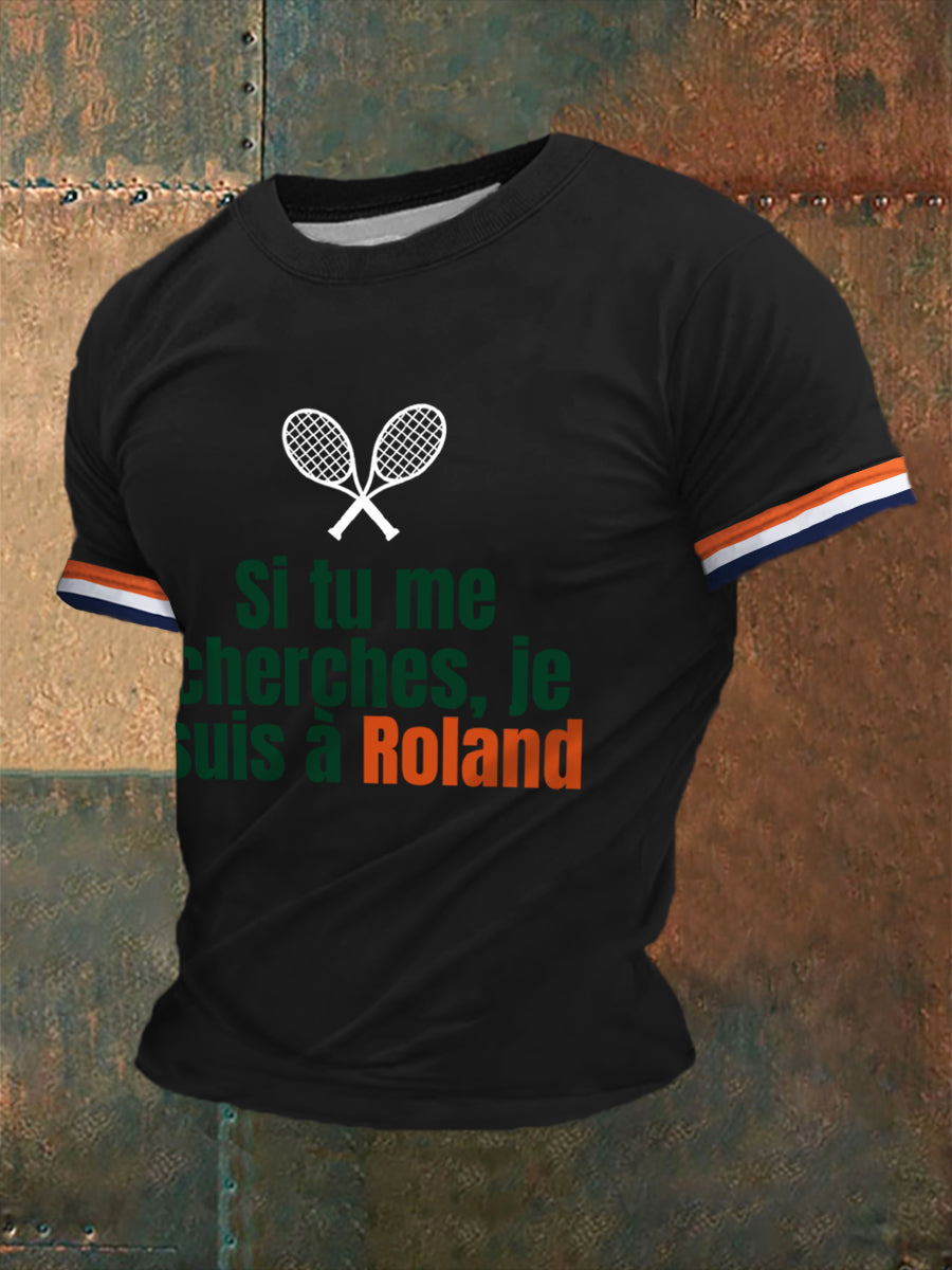 T-shirt à manches courtes French open 2025 Tennis Homme