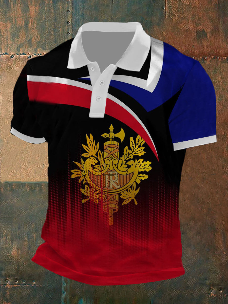 Polo à manches courtes France Homme