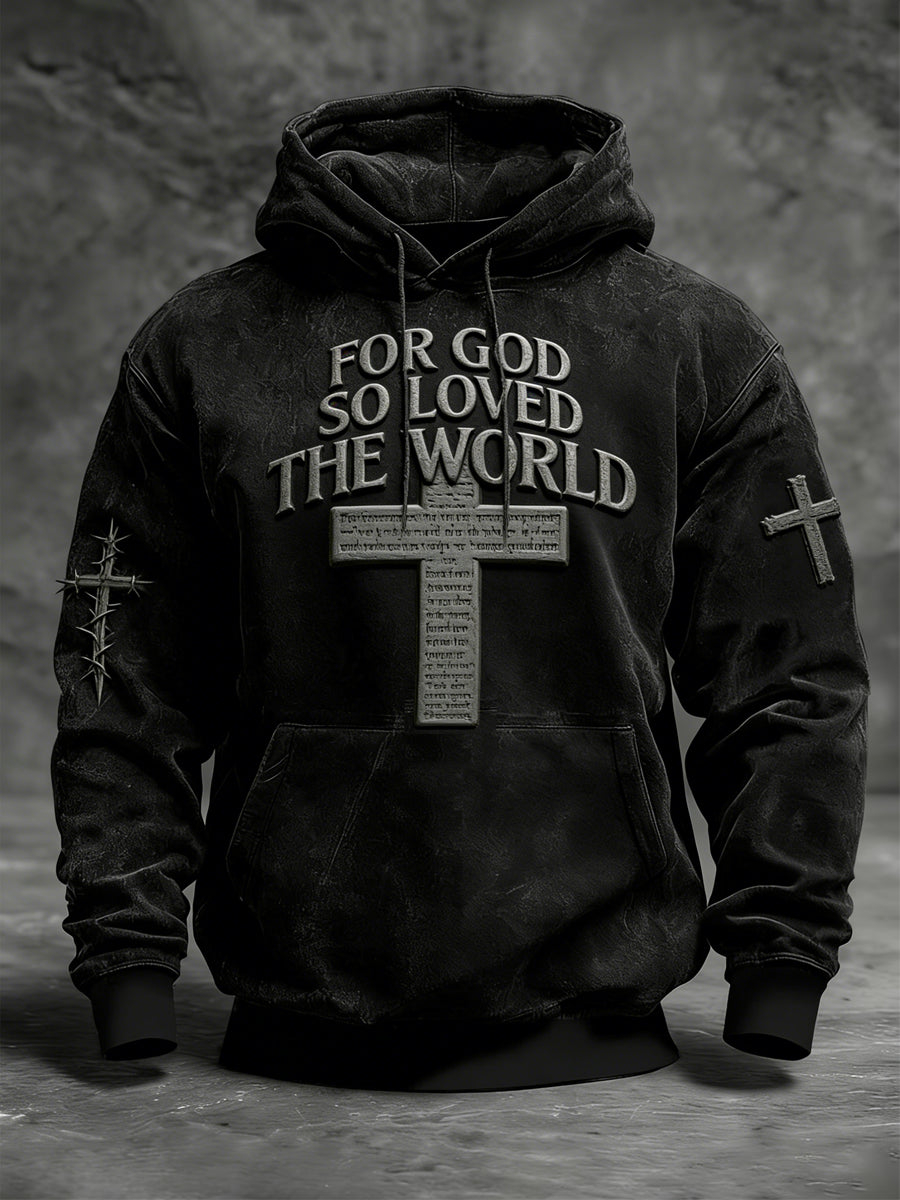 Sweat à capuche surdimensionné avec poches Faith pour homme