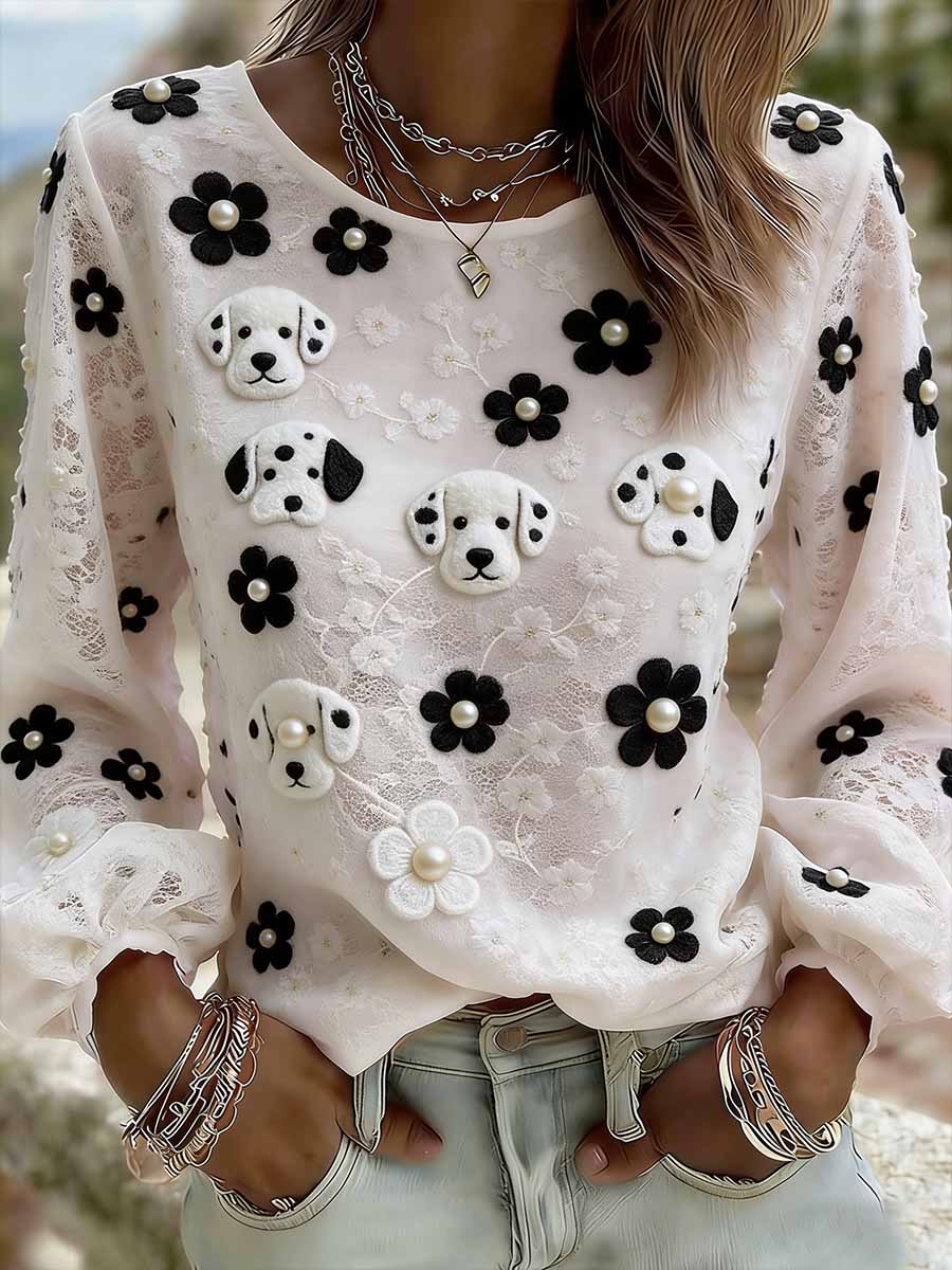 Haut décontracté élégant imprimé animal pour femmes