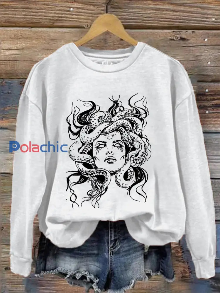 Sweat Medusa pour femmes Blanc / S