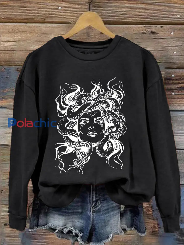 Sweat Medusa pour femmes Noir / S