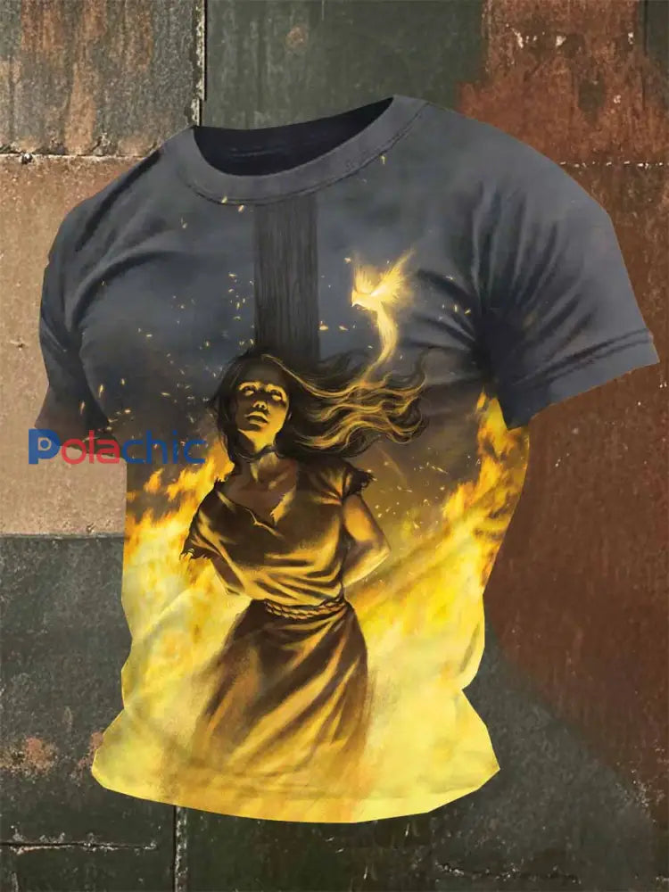 Sweat shirt Décontracté À Imprimé Vintage Jeanne D’arc comme image / S