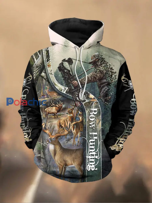 Sweat-shirt décontracté imprimé rétro pour hommes E / M