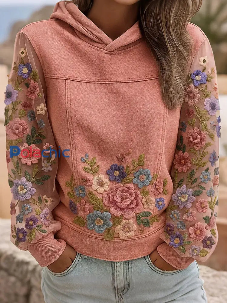 Sweatshirts Femme Breast Cancer Rose Imprimé Floral Rose / S